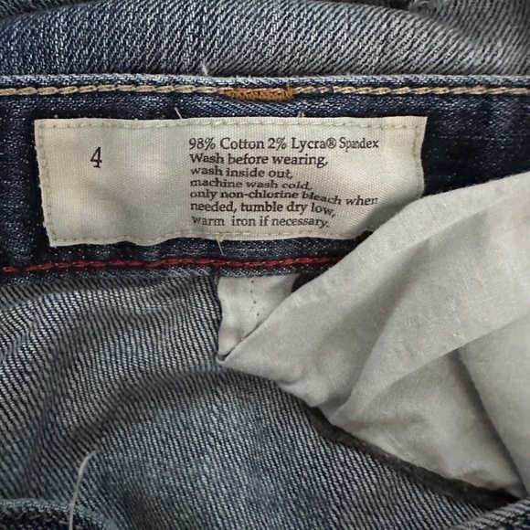 LOFT Modern Slim Jeans Distressed Size 4 - Picture 6 of 6